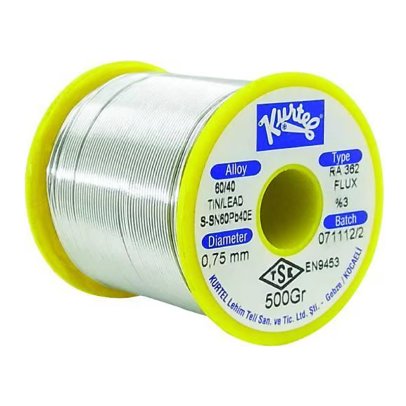 KURTEL LEHİM TELİ 60/40 500 GR. 0,75MM