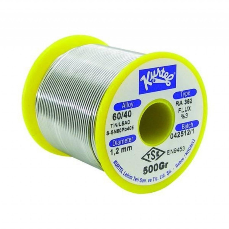 KURTEL LEHİM TELİ 60/40 500 GR. 1,20MM