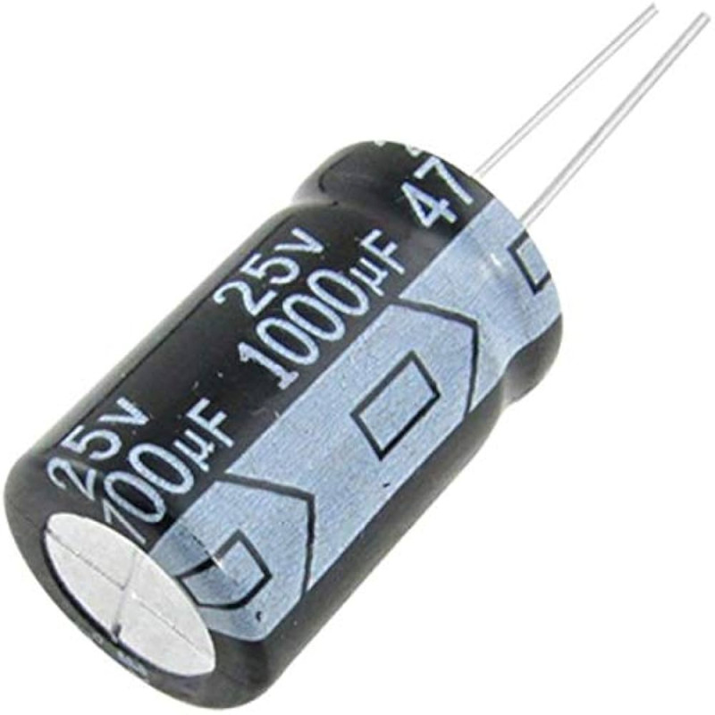 1000 UF 25V ELEKTROLİTİK KONDANSATÖR ( 10 ADET )