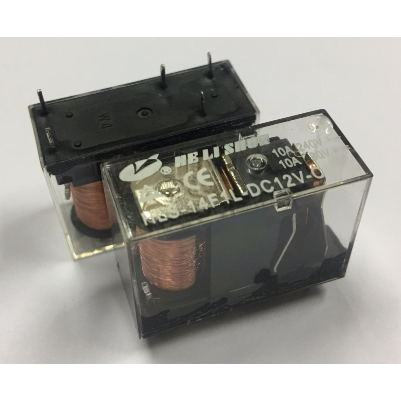 12V 10A TEK KONTAK ŞEFFAF RÖLE 5 PİN ( HLS-14F1L-DC12V-C )