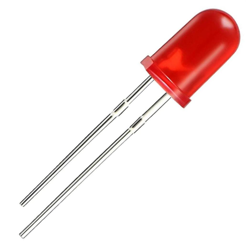 5MM DIFFUSED KIRMIZI LED ( 10 ADET )